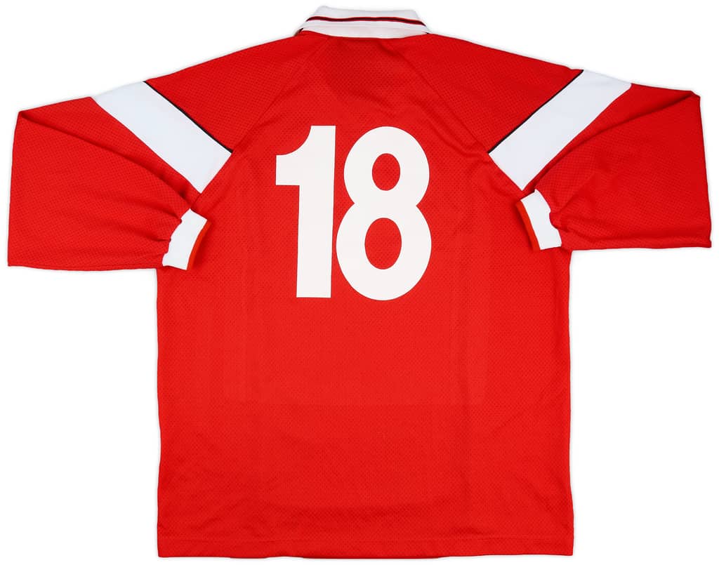 2002-03 Malta Match Issue Home L/S Shirt #18