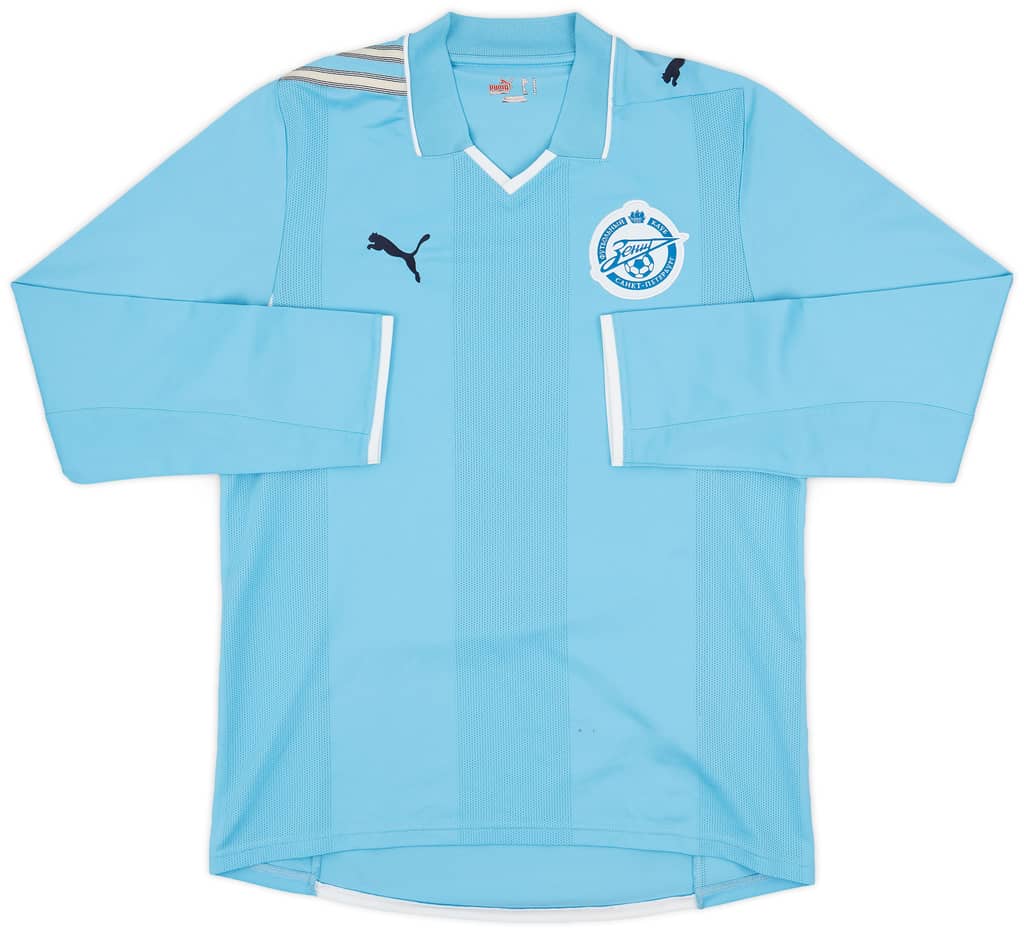 2008-09 Zenit St.Petesburg Home L/S Shirt - 8/10 - (L)