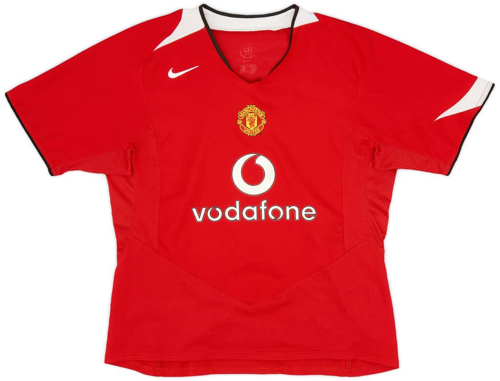 2004-06 Manchester United Home Shirt - 8/10 - (Women's L)