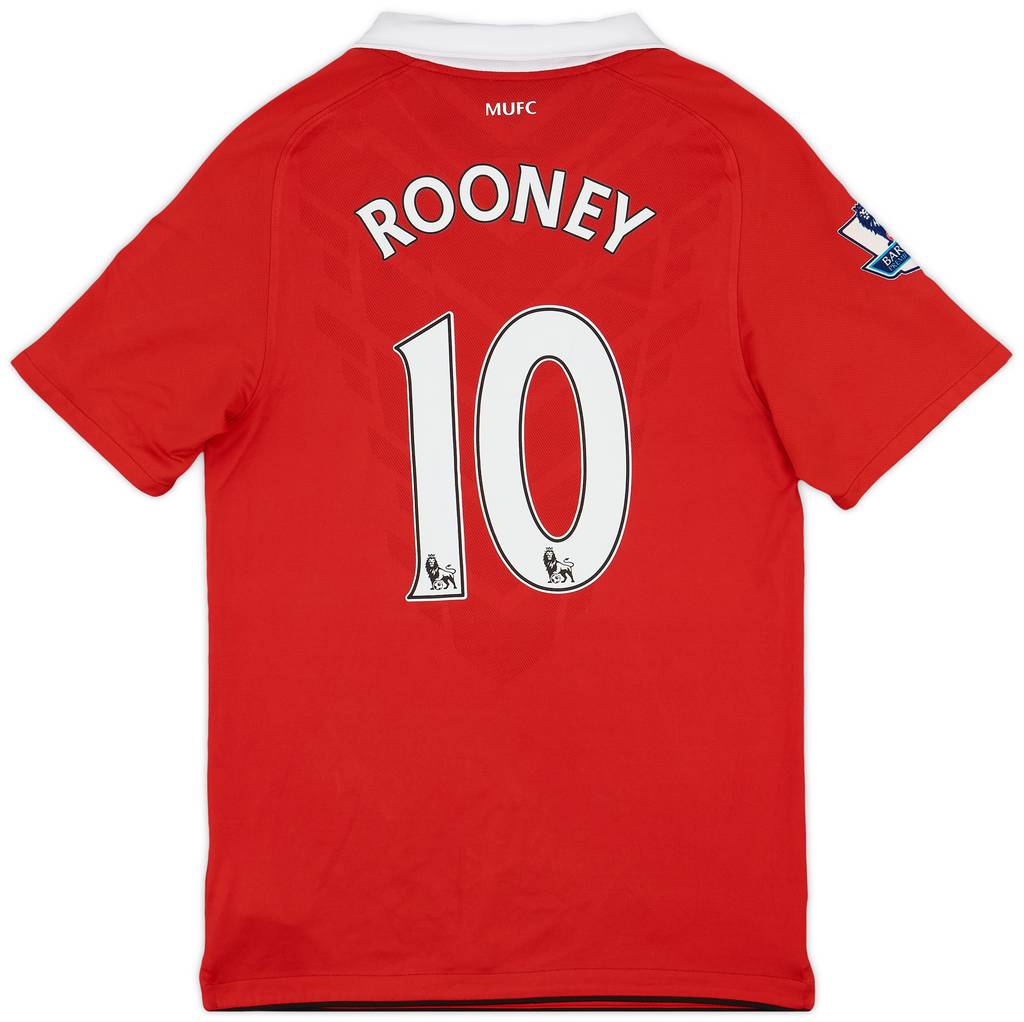 2010-11 Manchester United Home Shirt Rooney #10 - 7/10 - (S)