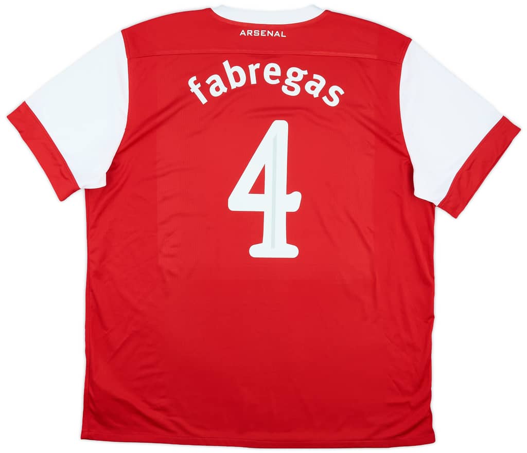 2010-11 Arsenal Home Shirt Fabregas #4 - 7/10 - (XXL)