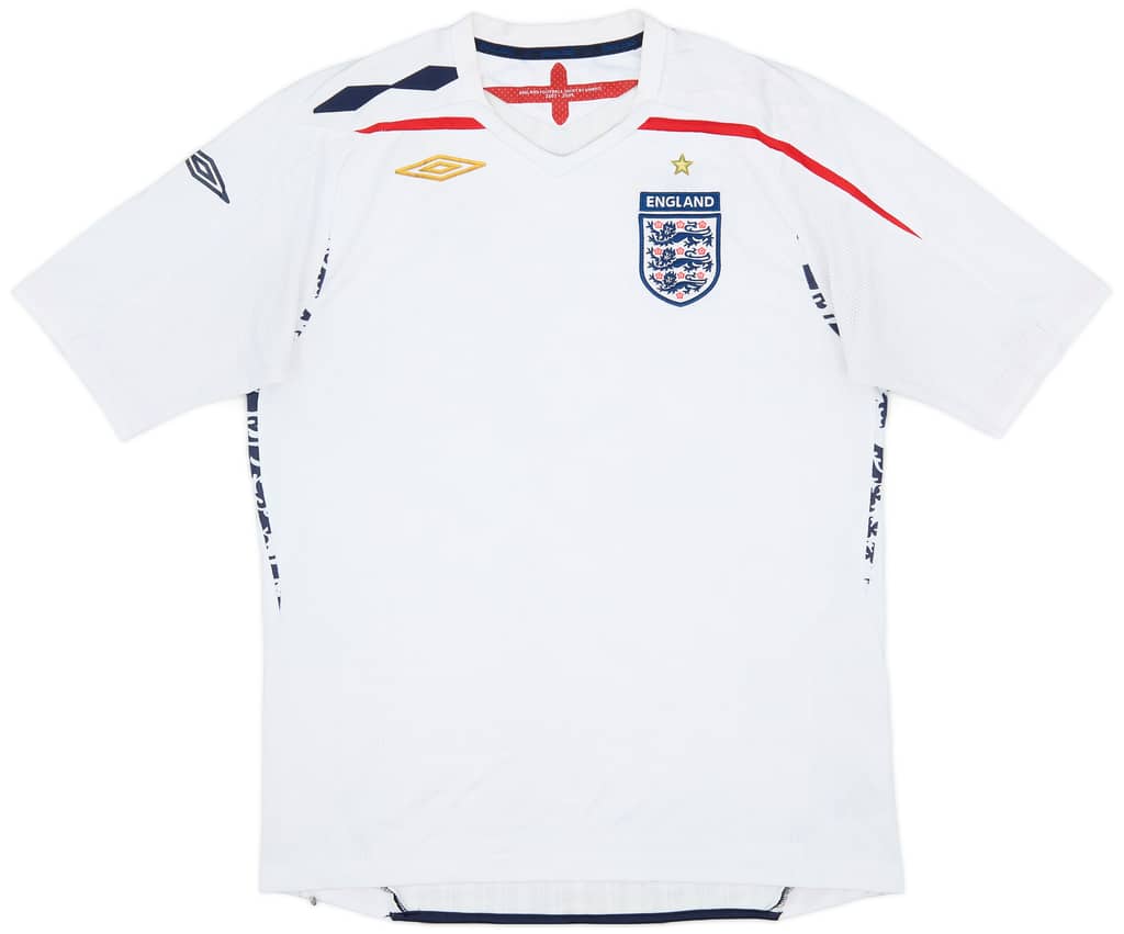 2007-09 England Home Shirt - 5/10 - (L)