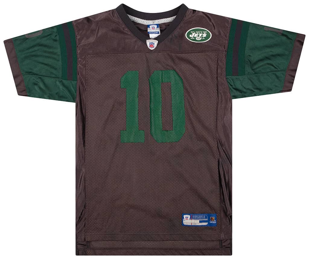 2005-06 New York Jets Pennington #10 Reebok On Field Jersey (Alternate) Y