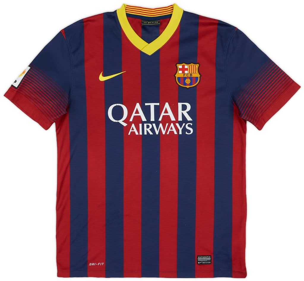 2013-14 Barcelona Home Shirt Messi #10 - 7/10 - (M)