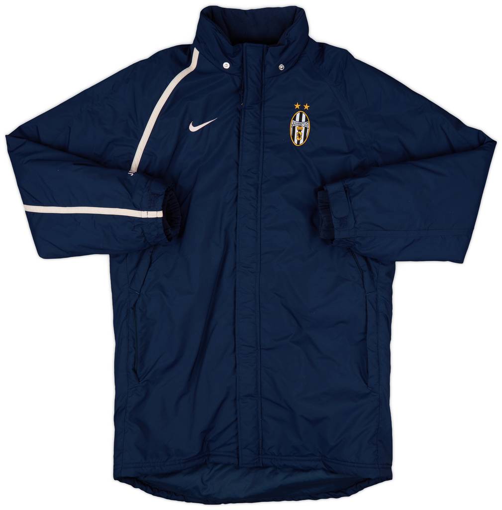 2004-05 Juventus Nike Hooded Padded Bench Coat - 8/10 - (M)