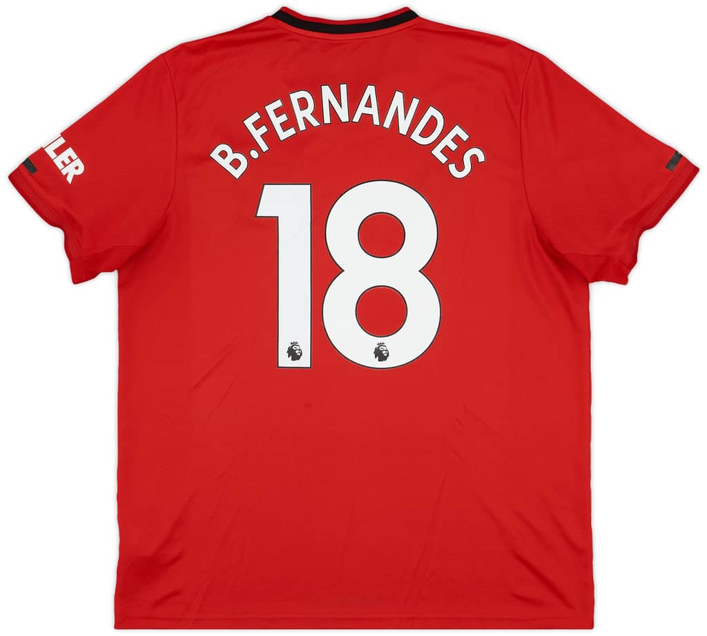 2019-20 Manchester United Home Shirt B.Fernandes #18 - 5/10 - (XL)