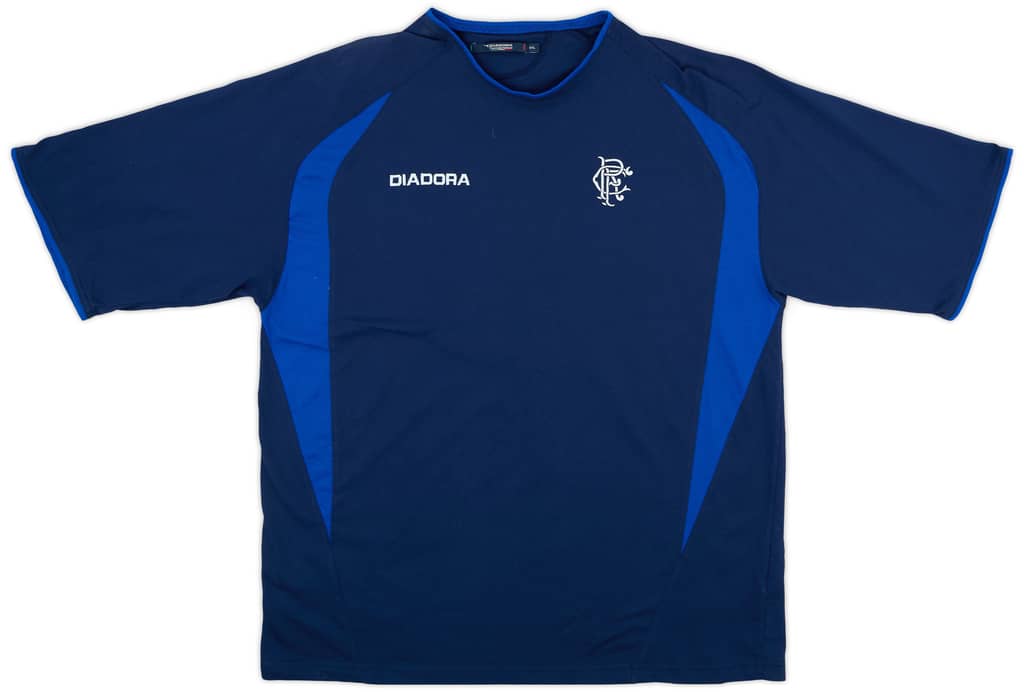 2003-04 Rangers Diadora Training Shirt - 9/10 - (XXL)