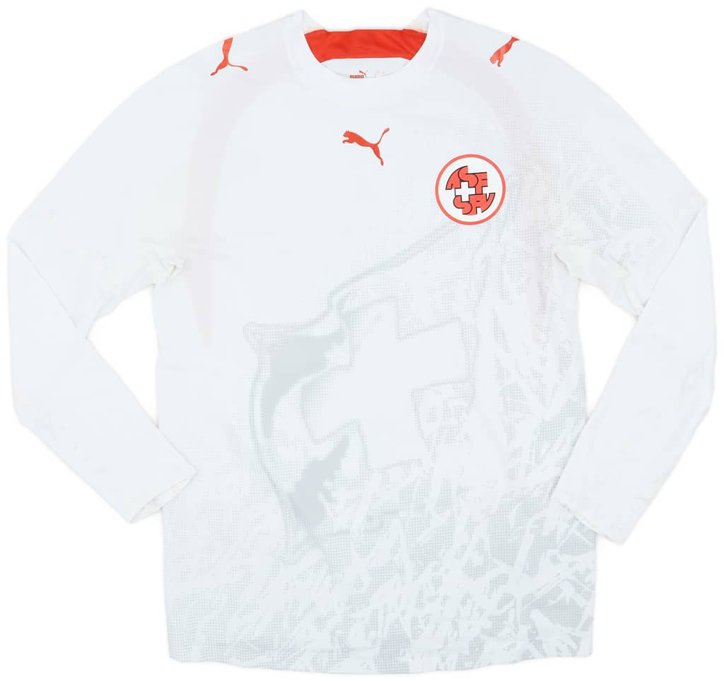 2006-08 Switzerland Player Issue Away L/S Shirt - 9/10 - (L)