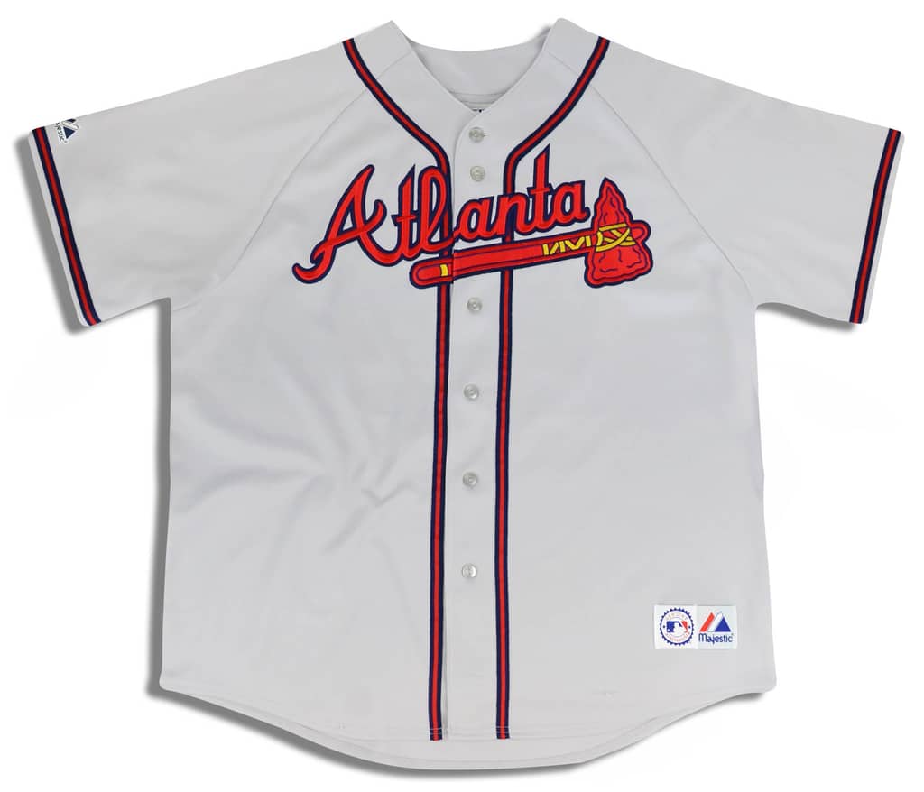 2005 Atlanta Braves Smoltz #29 Majestic Jersey (Away) XXL