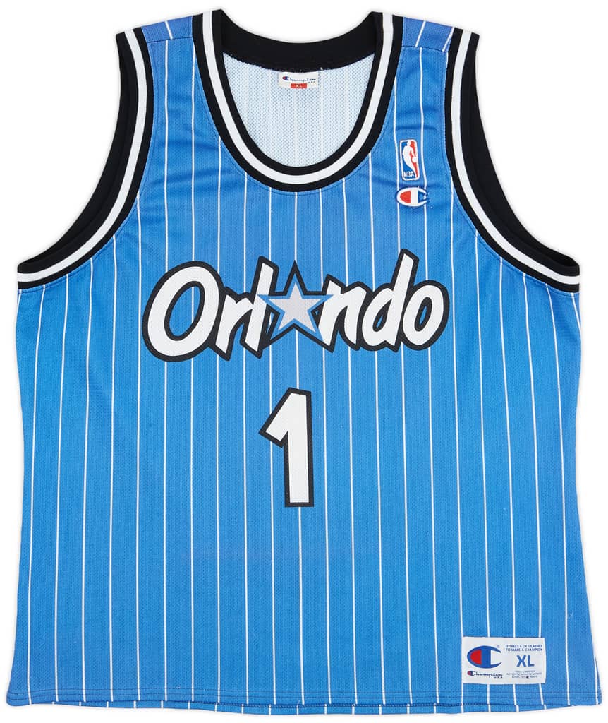1994-98 Orlando Magic A.Hardaway #1 Champion Away Jersey - 6/10 - (XL)
