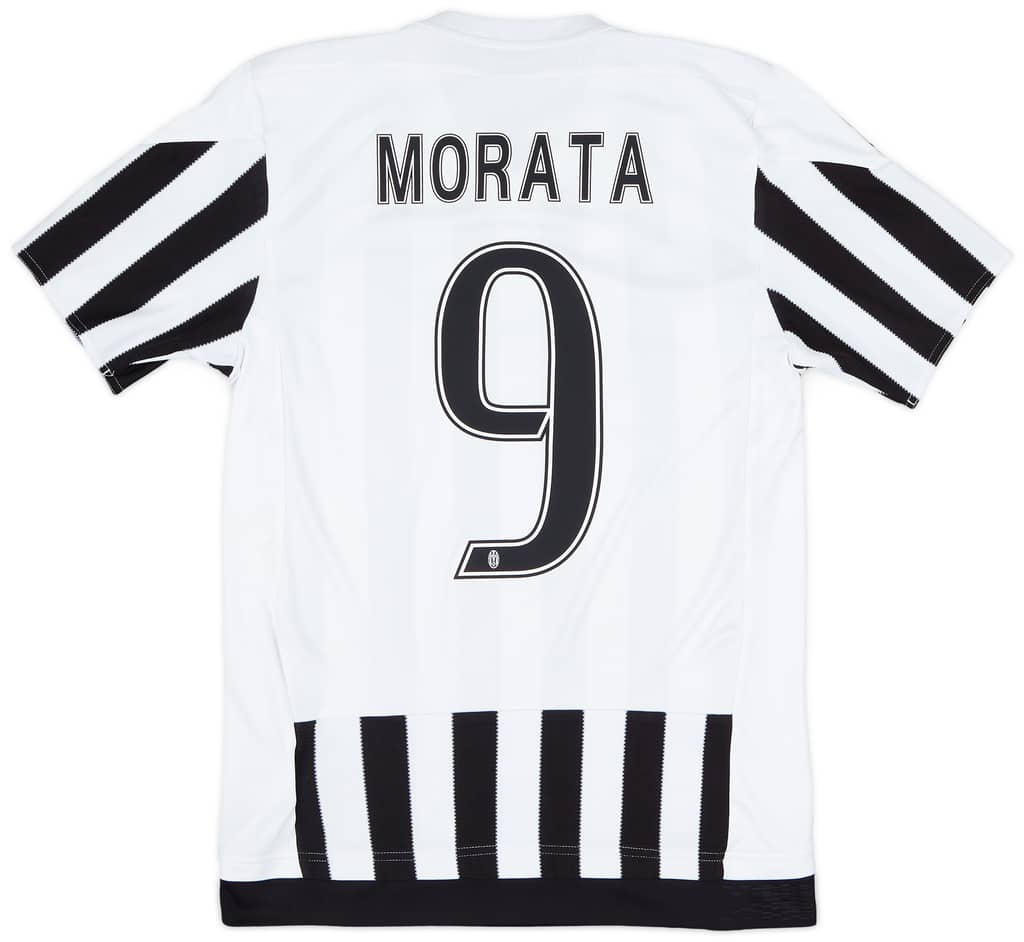 2015-16 Juventus Home Shirt Morata #9 - 9/10 - (S)