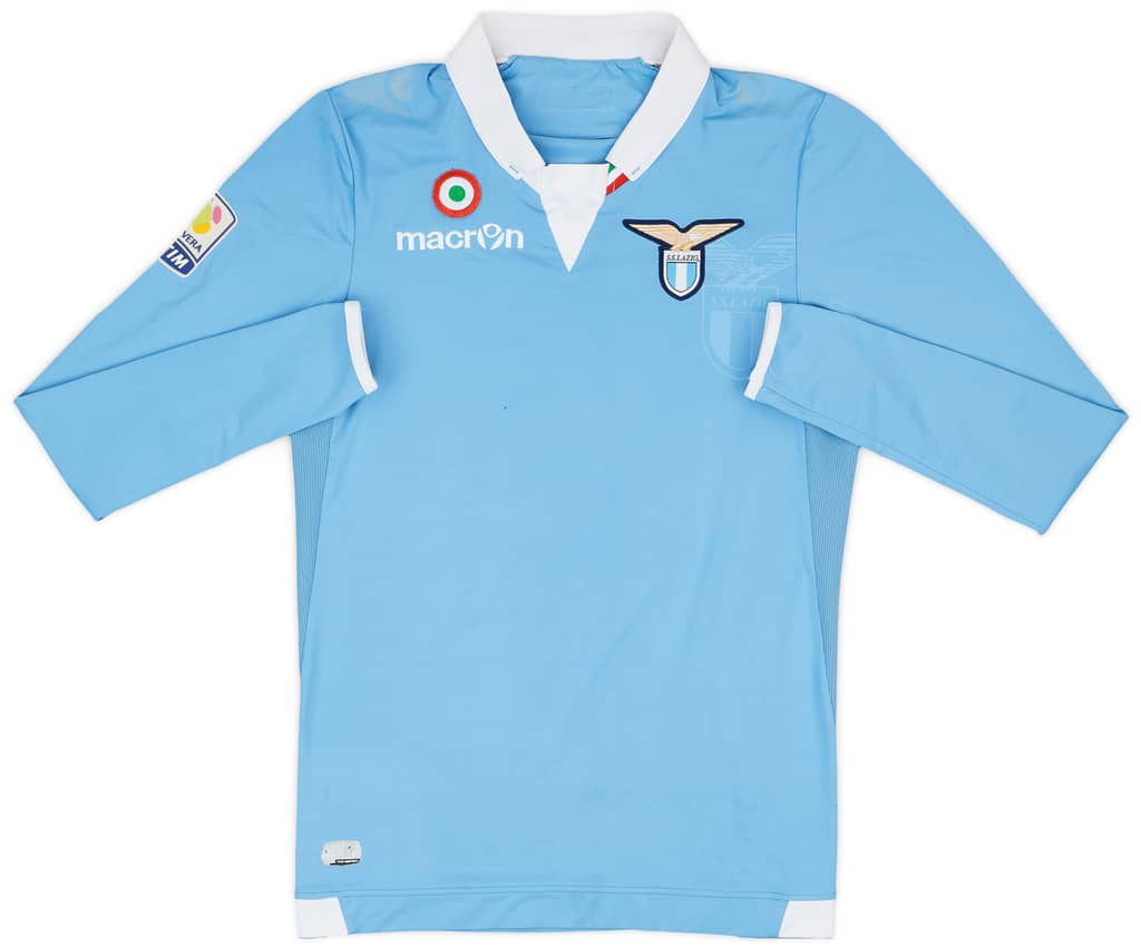 2014-15 Lazio Match Issue Home L/S Shirt Condemi #18