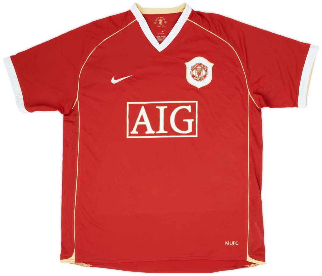 2006-07 Manchester United Home Shirt Solskjaer #20 (XL)