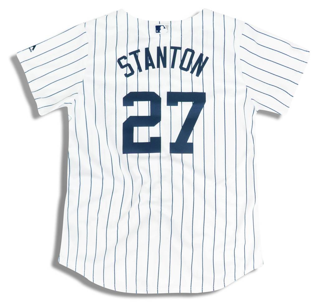 2018-19 New York Yankees Stanton #27 Majestic Cool Base Jersey (Home) Womens (L) - W/Tags