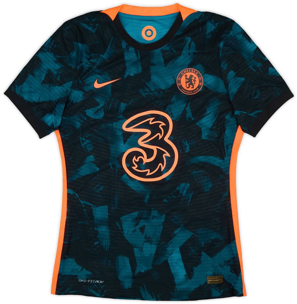 2021-22 Chelsea Player Issue Signed Third Shirt Kante #7 - 8/10 - (M)