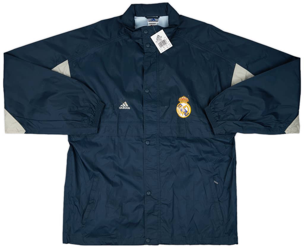 2001-02 Real Madrid adidas Hooded Rain Jacket (XXL)