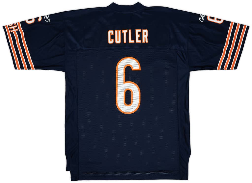 2009 Chicago Bears Cutler #6 Reebok On Field Home Jersey - 10/10 - (L)