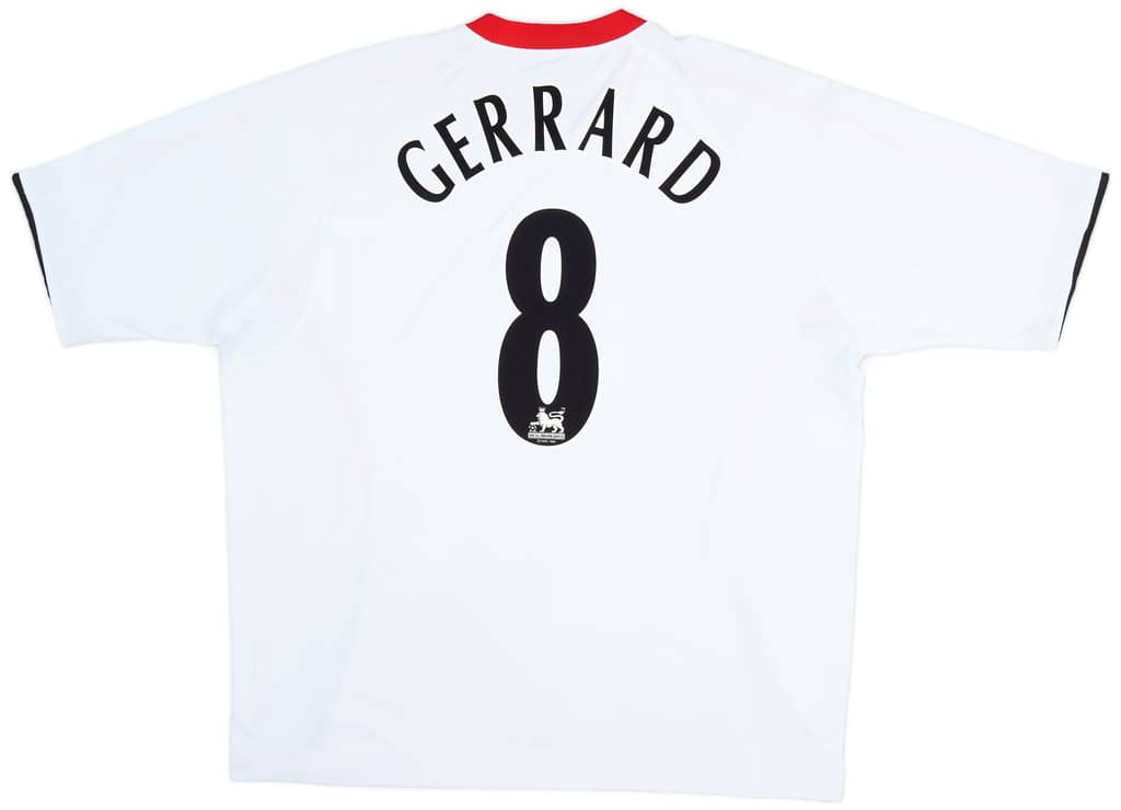 2005-06 Liverpool Away Shirt Gerrard #8 - 6/10 - (XXL)