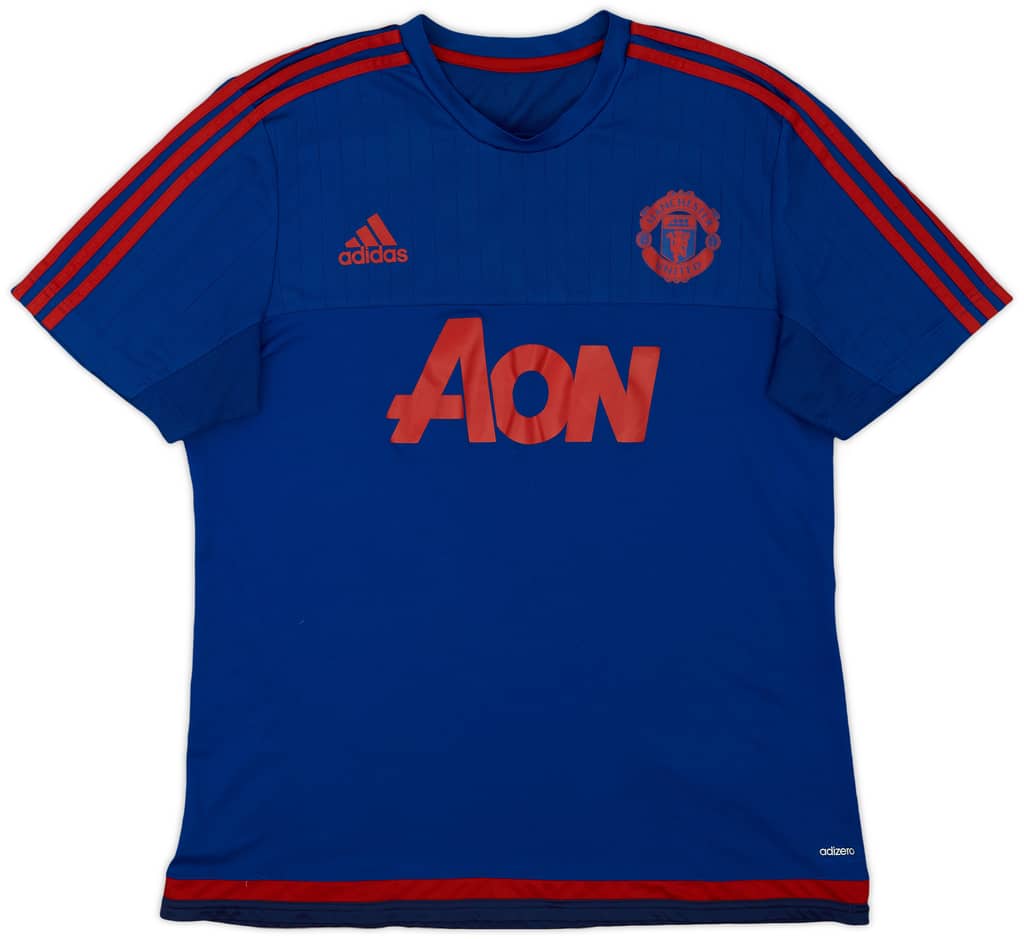 2015-16 Manchester United adizero Training Shirt - 8/10 - (XL)