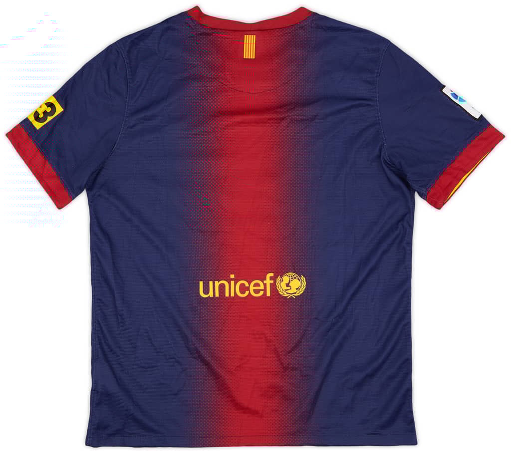 2012-13 Barcelona Home Shirt - 7/10 - (XL.Boys)