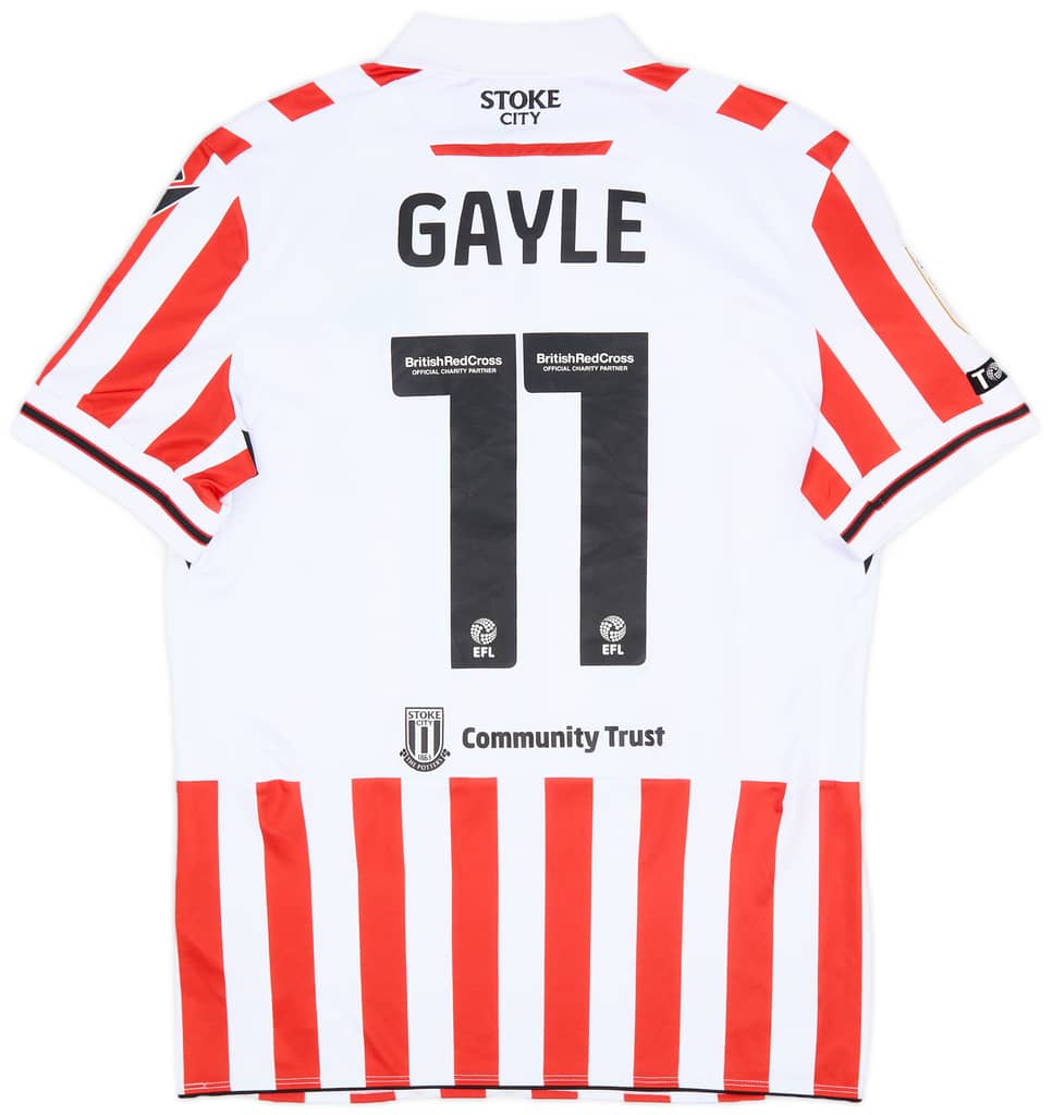 2023-24 Stoke Match Issue Home Shirt Gayle #11