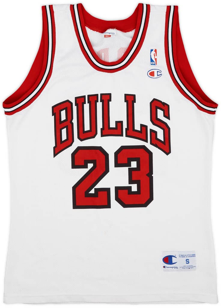 1991-98 Chicago Bulls Jordan #23 Champion Home Jersey - 8/10 - (S)