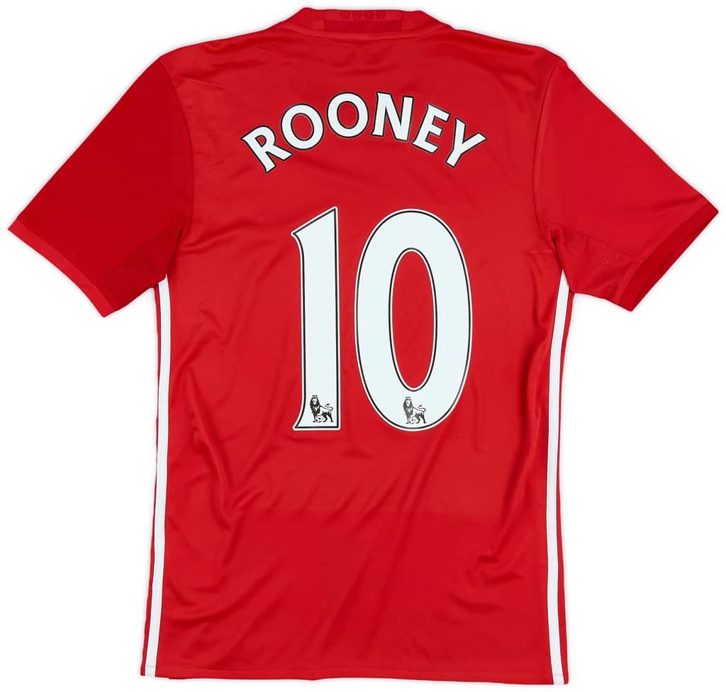 2016-17 Manchester United Home Shirt Rooney #10 - 5/10 - (XS)