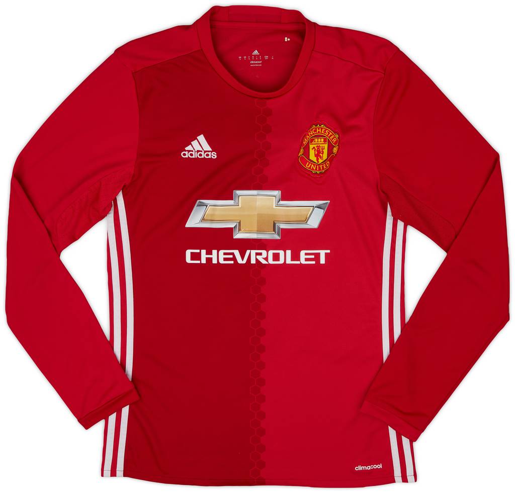 2016-17 Manchester United Home L/S Shirt Rooney #10 - 6/10 - (S)
