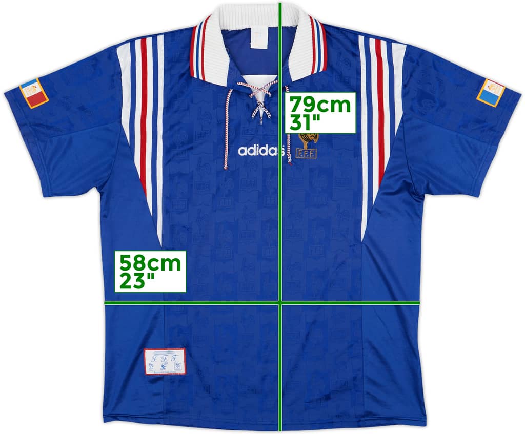1996-98 France Home Shirt - 9/10 - (L/XL)
