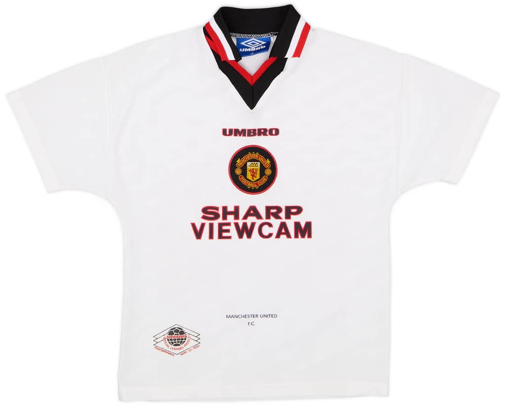 1996-97 Manchester United Away Shirt - 8/10 - (L.Boys)