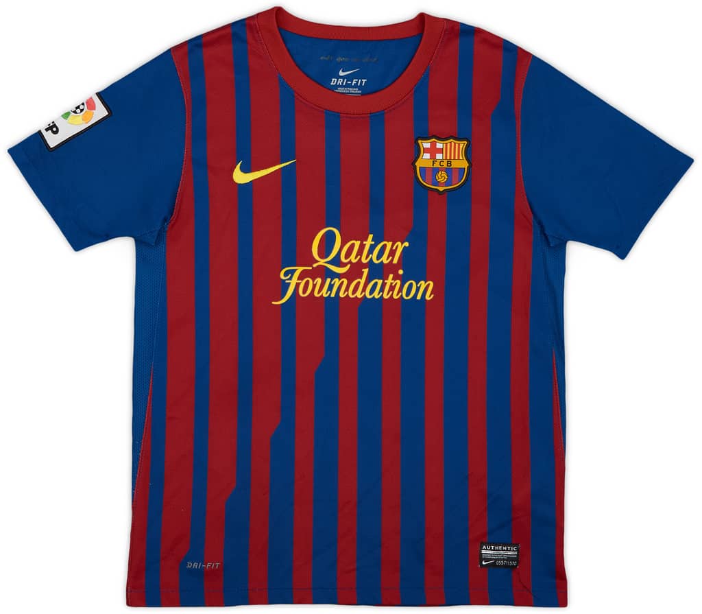 2011-12 Barcelona Home Shirt - 9/10 - (M.Boys)