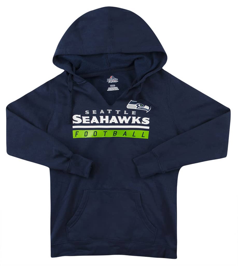 2016 Seattle Seahawks Majestic Hooded Sweat Top Womens (S)