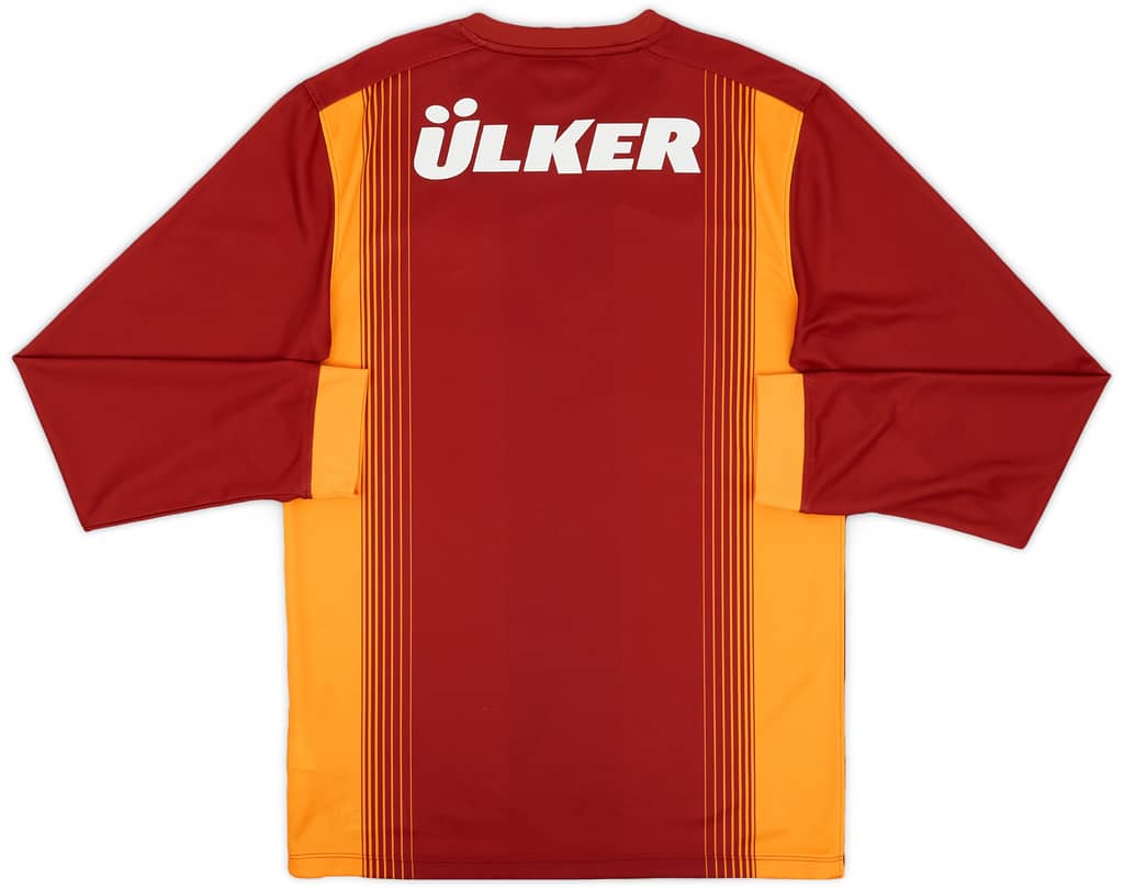 2014-15 Galatasaray Home L/S Shirt - 9/10 - (S)