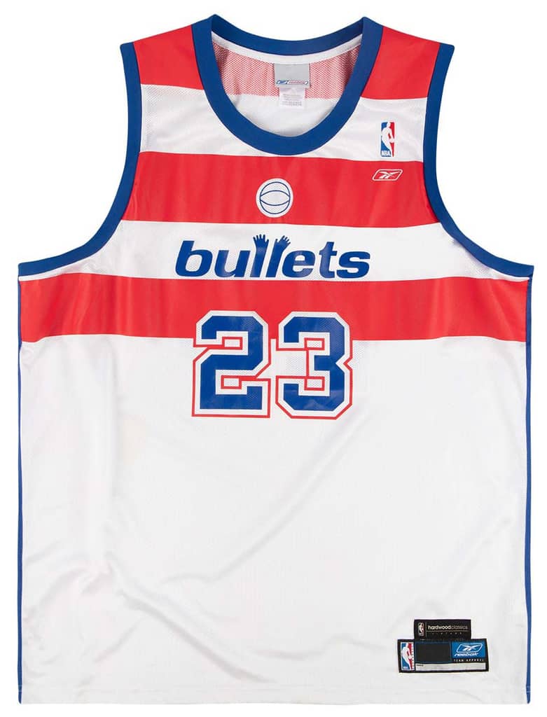 2002-03 Washington Bullets Jordan #23 Reebok Jersey (Home) XXL