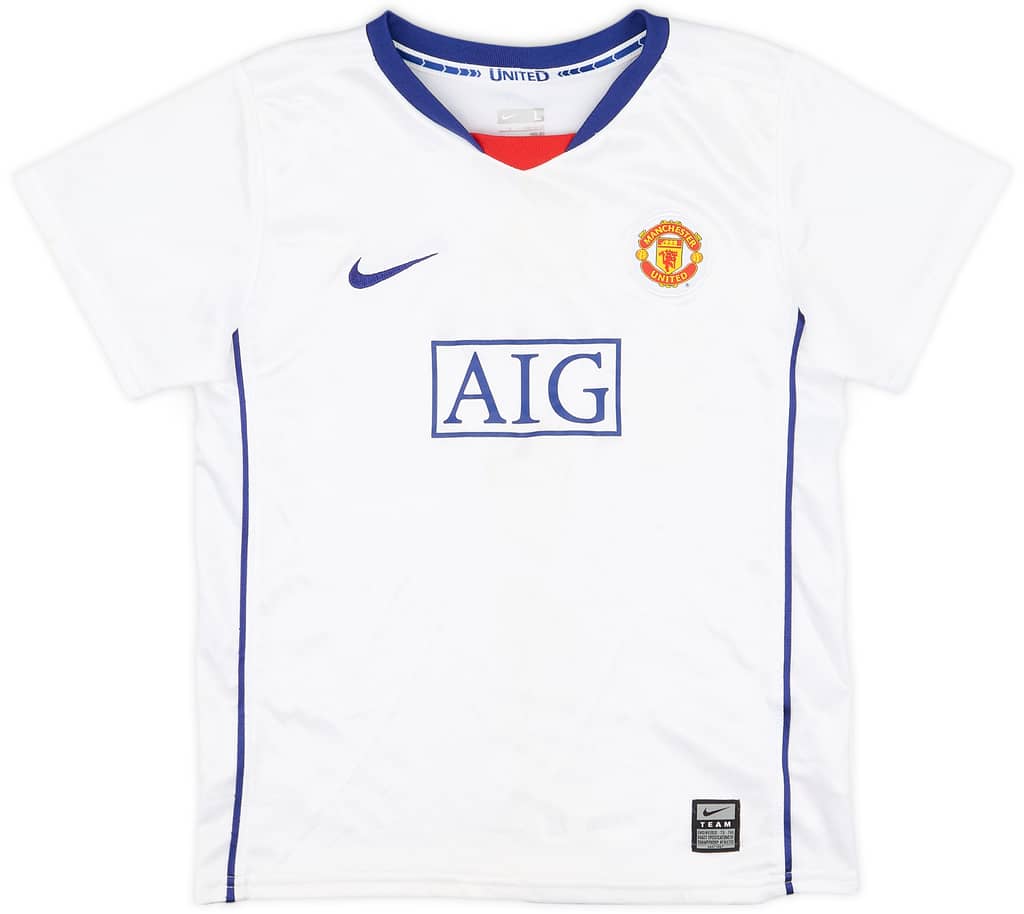 2008-10 Manchester United Away Shirt - 7/10 - (6-7 Years)