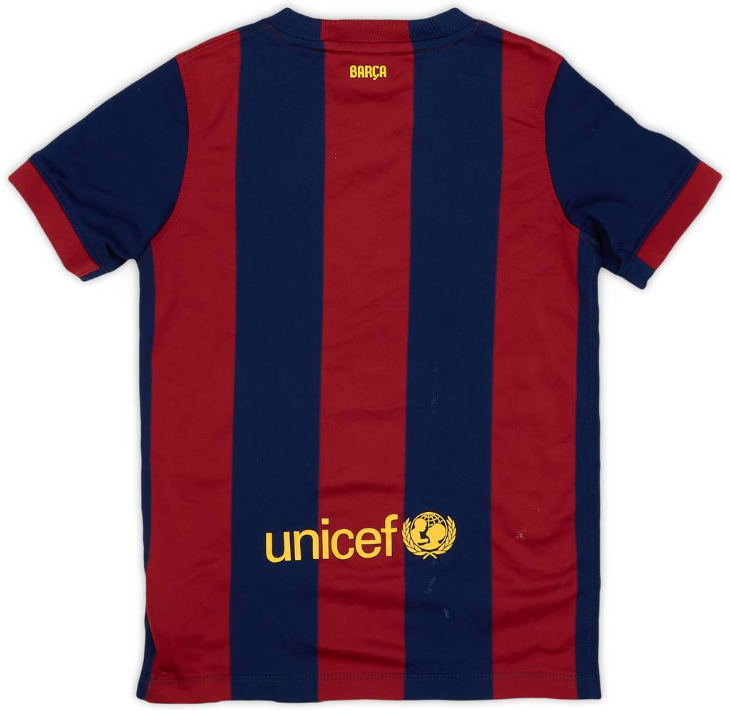 2014-15 Barcelona Home Shirt - 6/10 - (S.Boys)