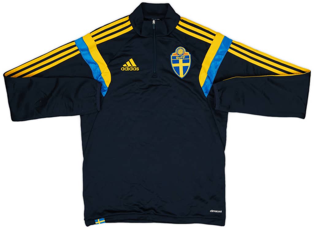 2014-15 Sweden adidas 1/4 Zip Drill Top - 8/10 - (S)