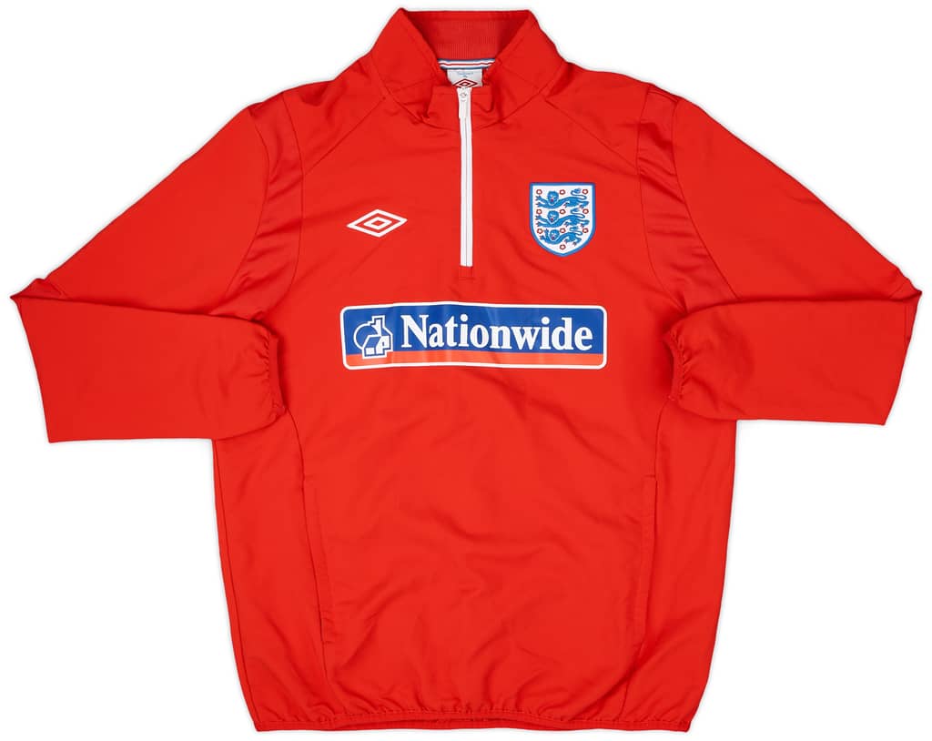 2010-11 England Umbro 1/4 Zip Drill Top - 8/10 - (L)