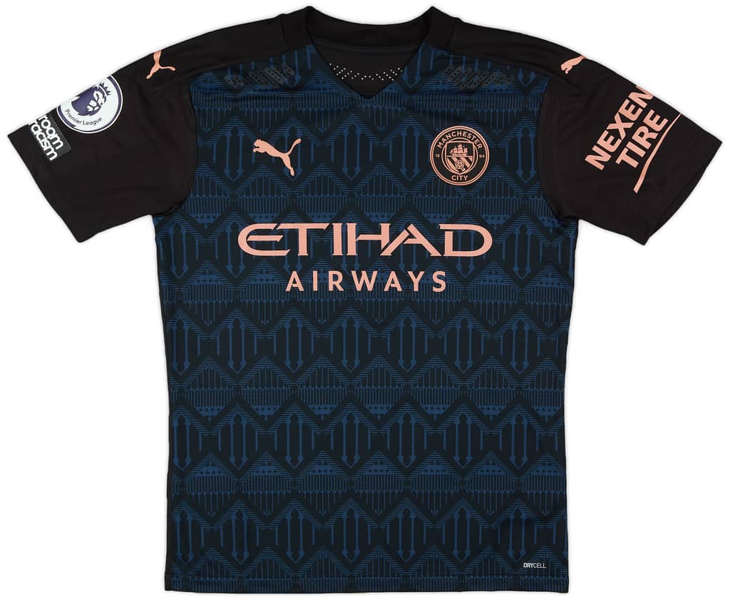 2020-21 Manchester City Match Issue Away Shirt Sterling #7