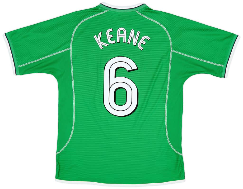 2001-03 Ireland Home Shirt Keane #6