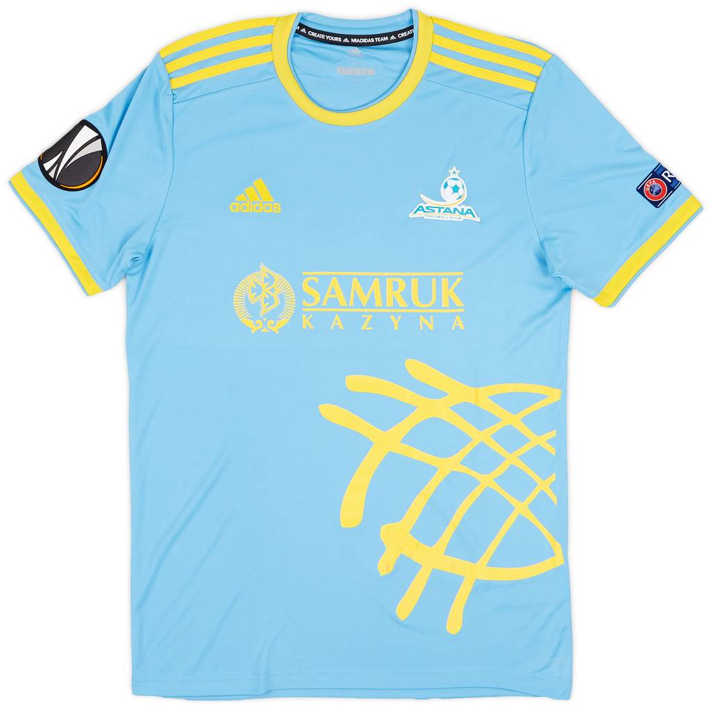 2018 FC Astana Match Issue Europa League Away Shirt Muzhikov #7