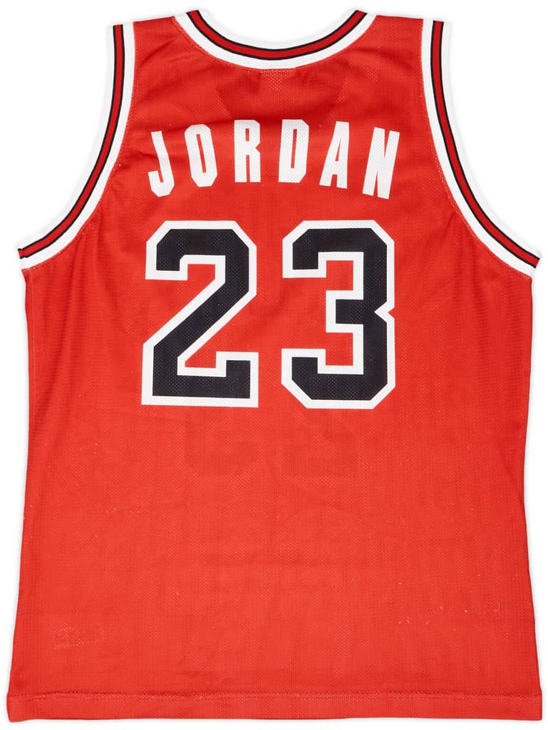1991-98 Chicago Bulls Jordan #23 Champion Away Jersey - 8/10 - (L)