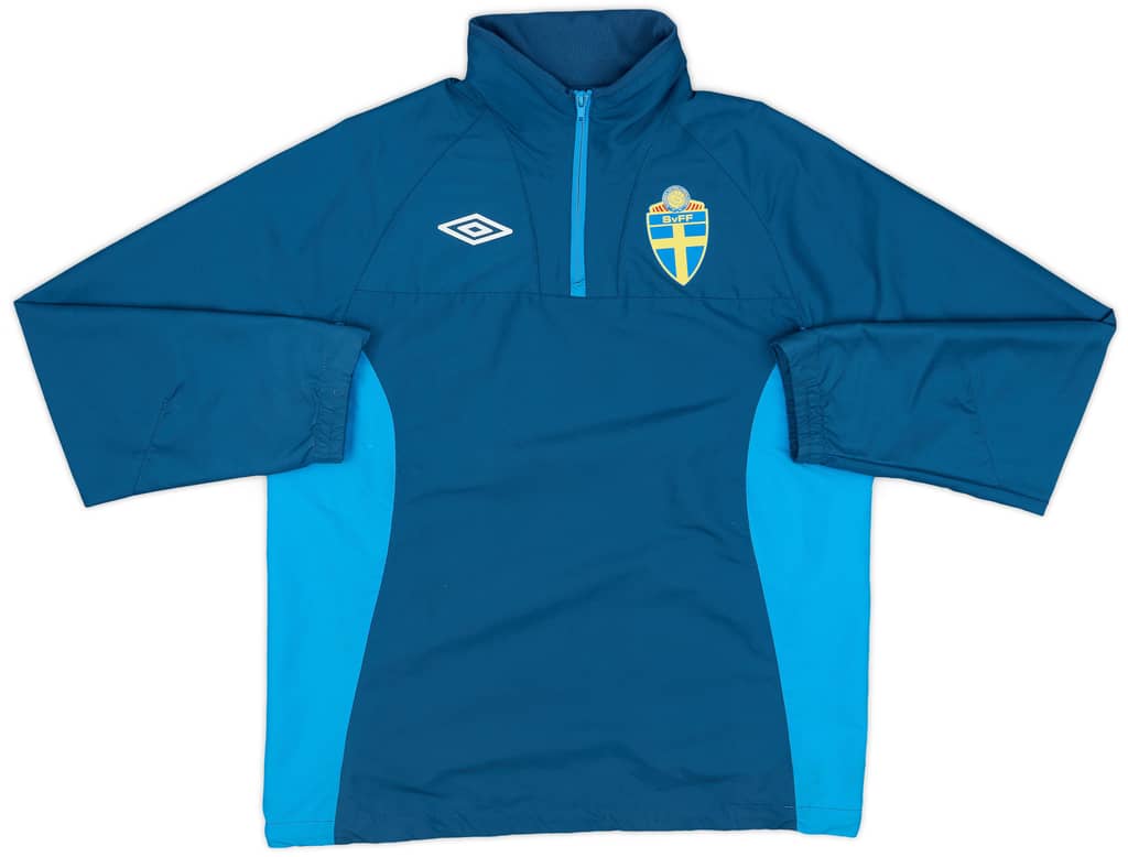 2010-12 Sweden Umbro 1/4 Zip Drill Top - 9/10 - (S)