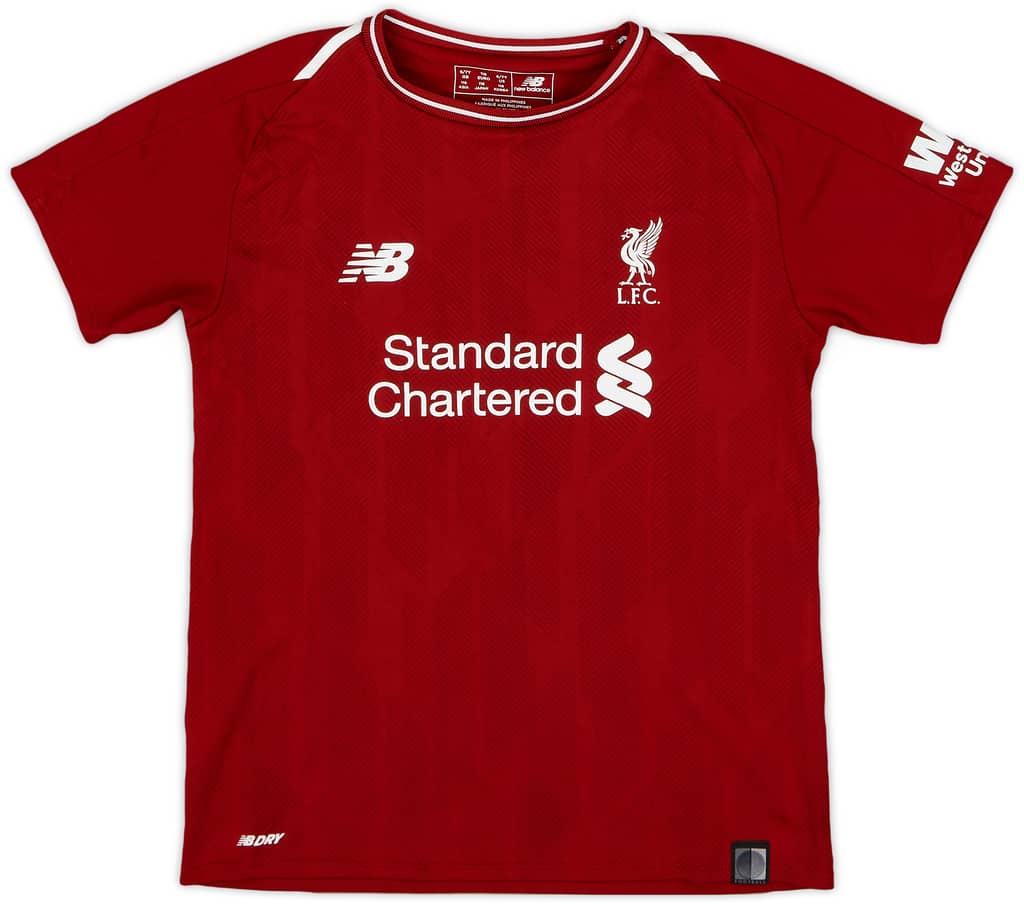 2018-19 Liverpool Home Shirt - 6/10 - (S.Boys)