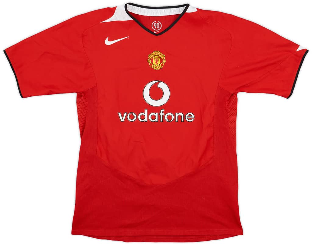 2004-06 Manchester United Home Shirt - 8/10 - (XL.Boys)