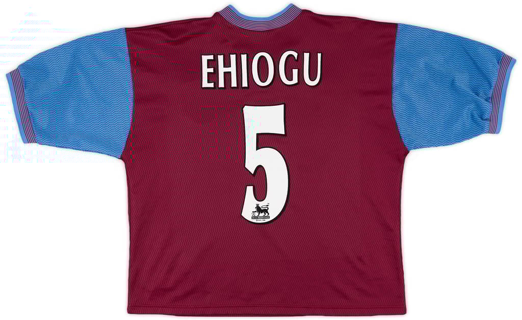 1997-98 Aston Villa Home Shirt Ehiogu #5 - 8/10 - (XS)