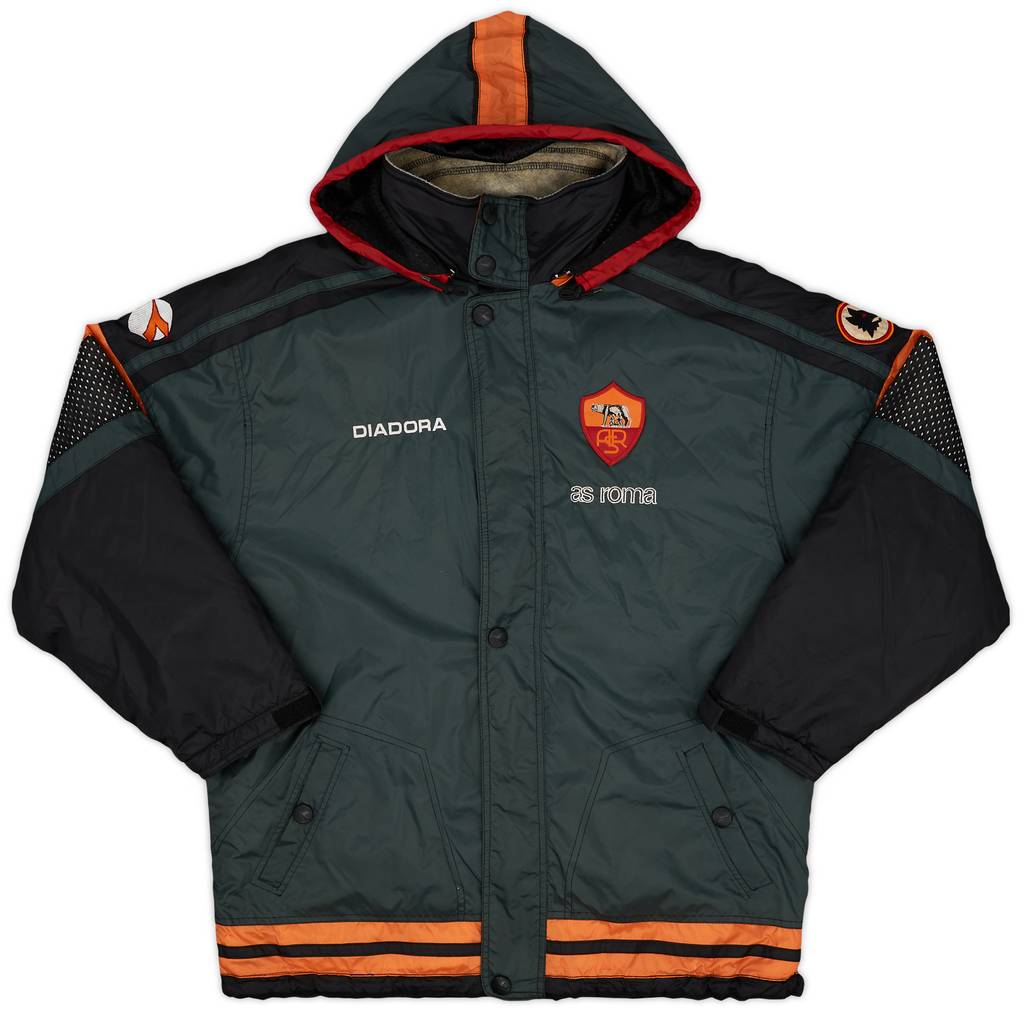 1998-99 Roma Diadora Padded Bench Coat - 9/10 - (XXL)