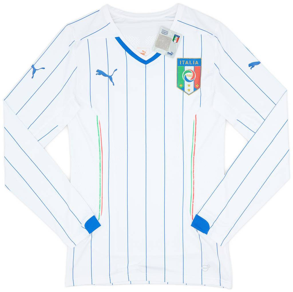 2014-15 Italy Player Issue Away L/S Shirt (L)