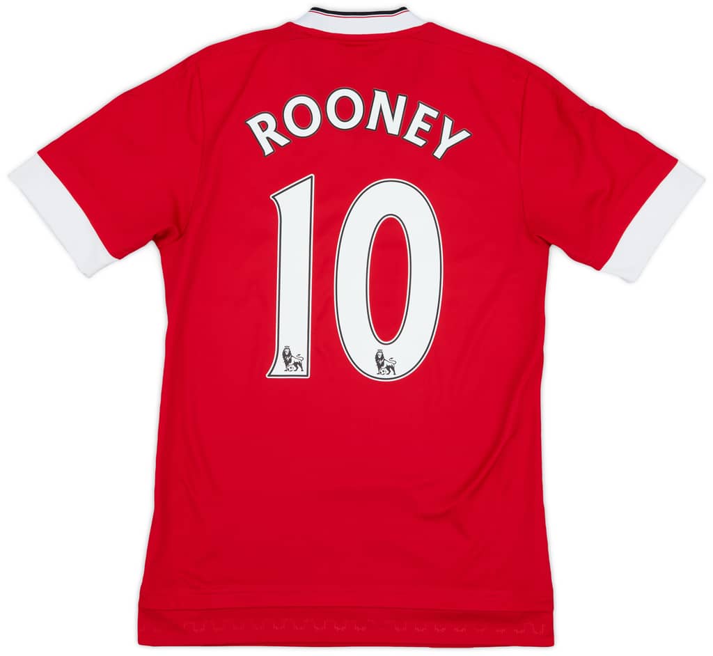 2015-16 Manchester United Home Shirt Rooney #10 - 6/10 - (XS)