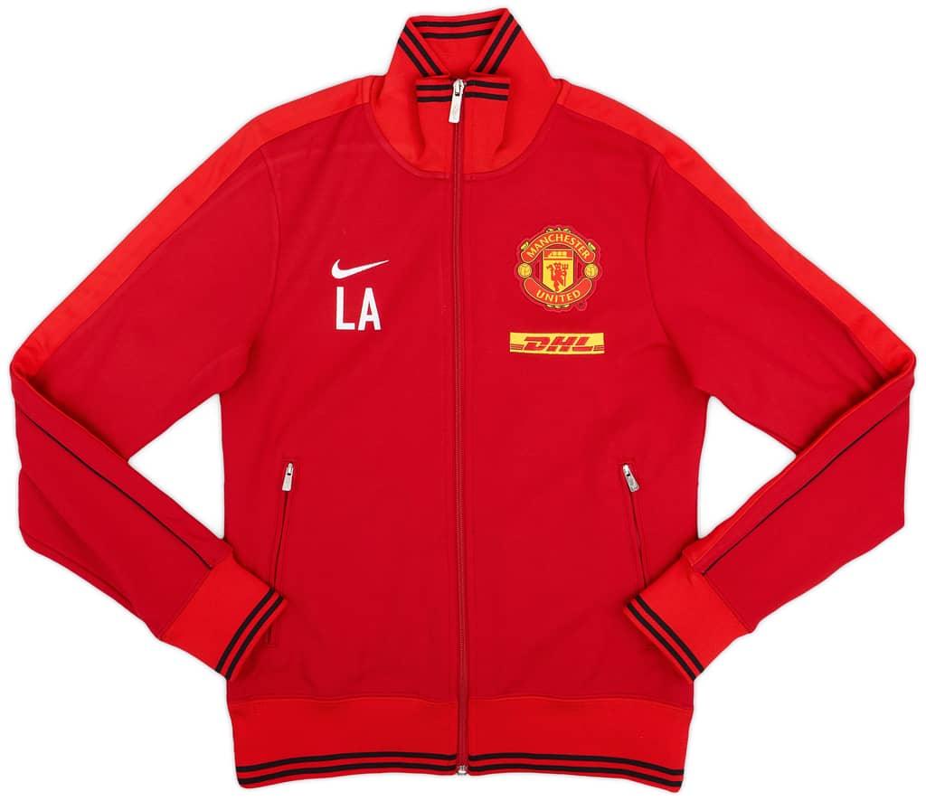 2013-14 Manchester United Staff Issue Nike Track Jacket (LA) - 9/10 - (S)